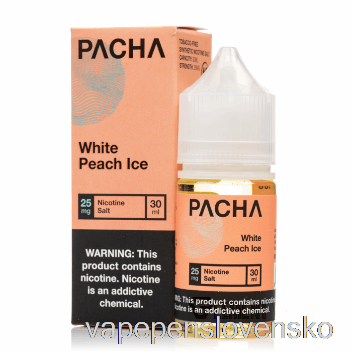 Biely Broskyňový ľad - Pacha Soli - 30ml 25mg Vape Slovensko